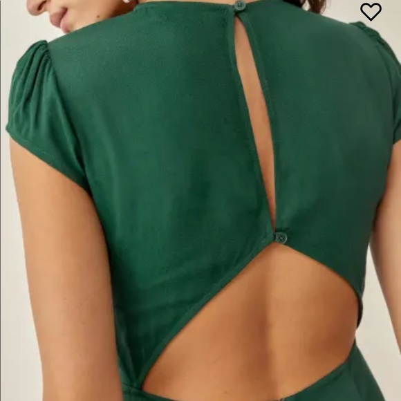 Reformation Gavin Dress Emerald AUTHENTIC - Picture 5 of 9